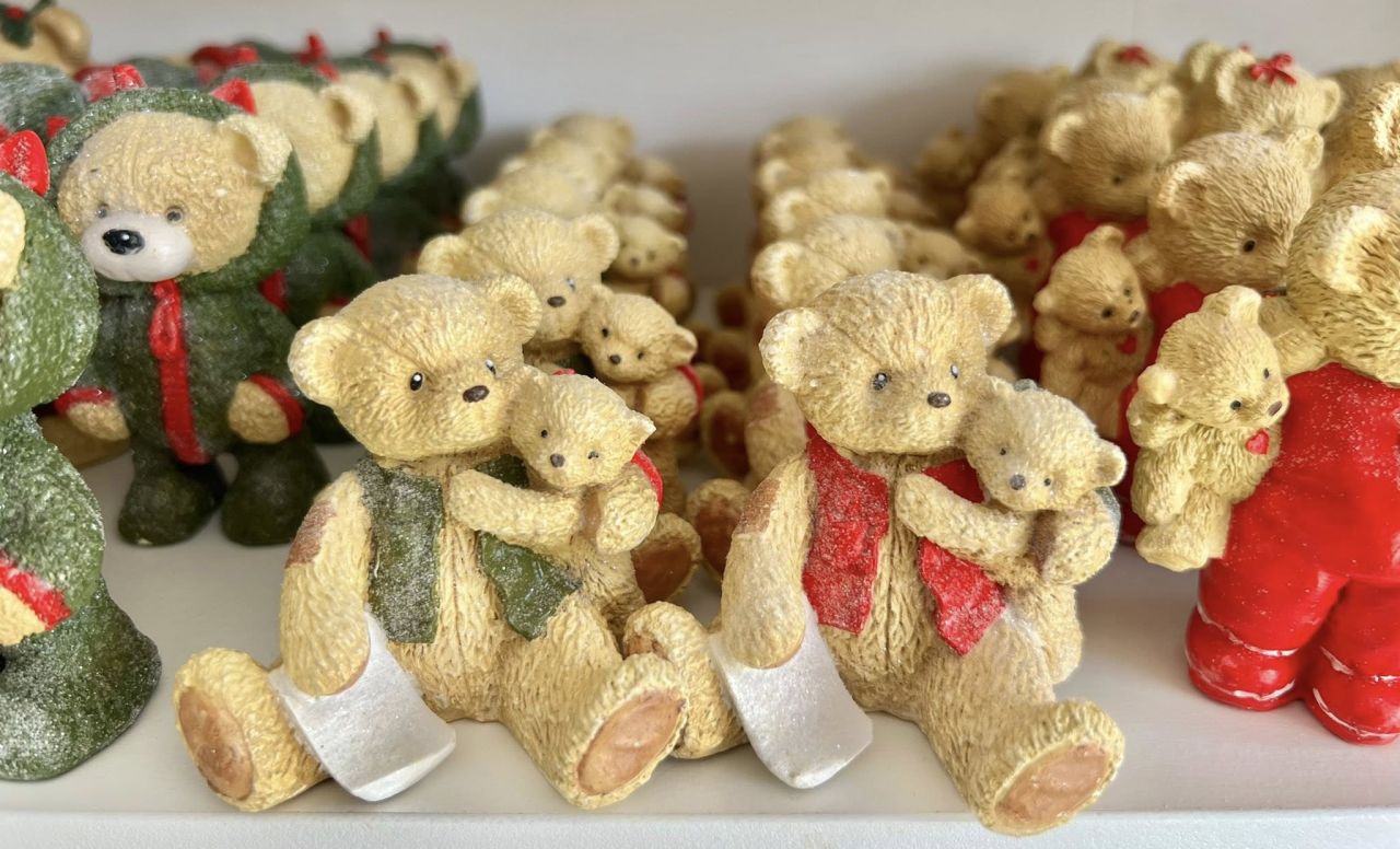 3D-s apa maci boccsal gipsz figura - 4 színben
