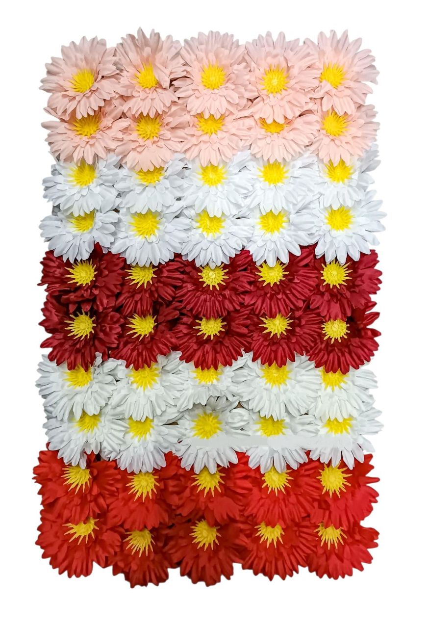 Gerbera fej nagy 50 db / tálca - 2 színben