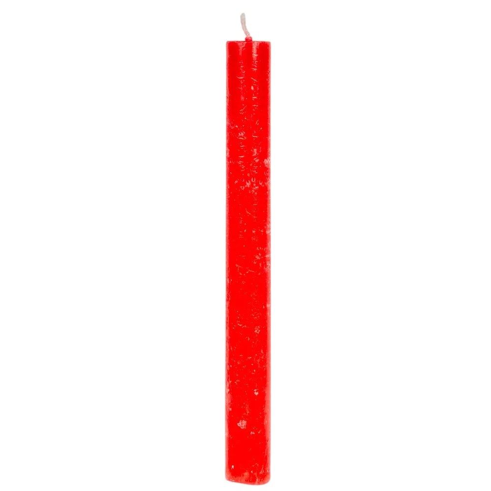 Rusztikus szálas gyertya 20cm - 3 színben