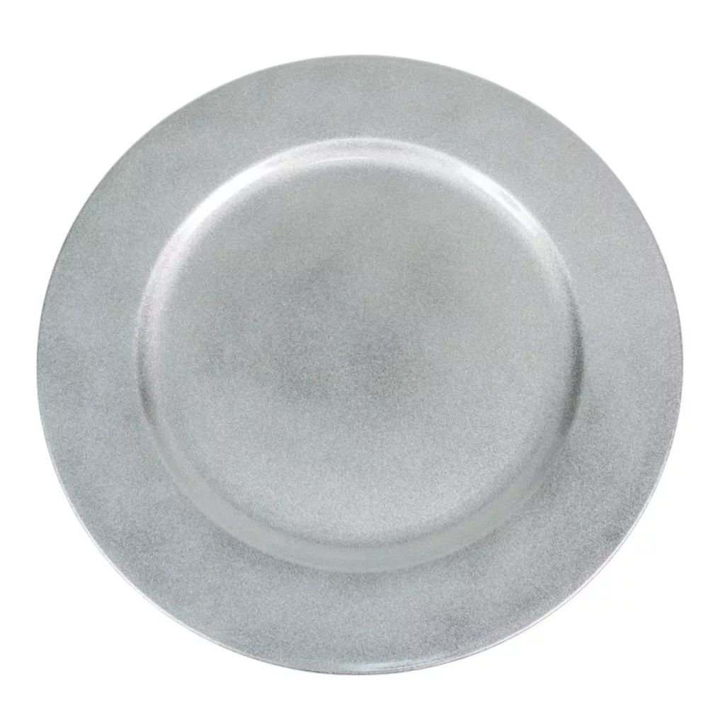 Műanyag tányér fényes D33cm - 3 színben