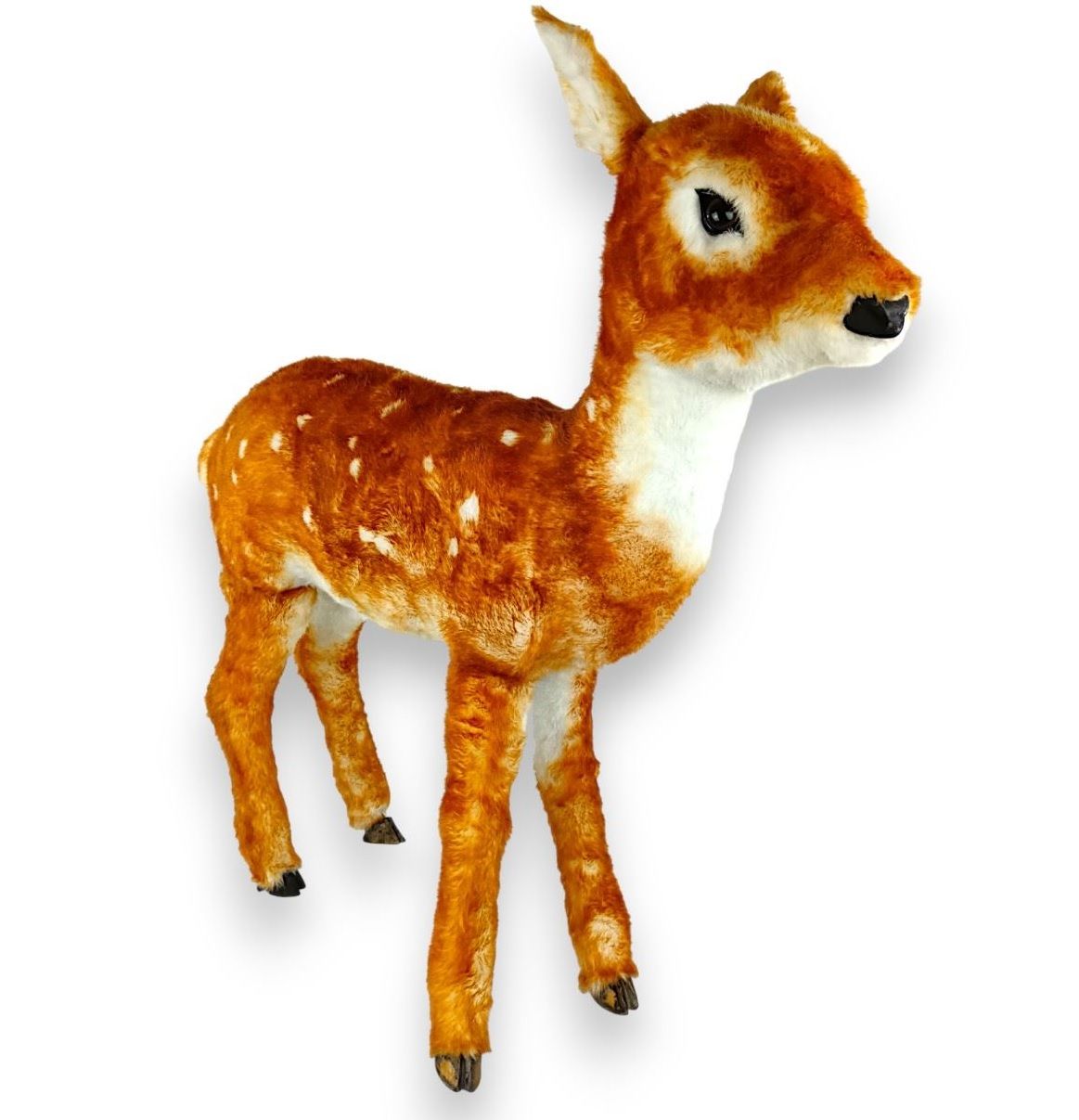 Szőrös, pöttyös hátú bambi 90 cm