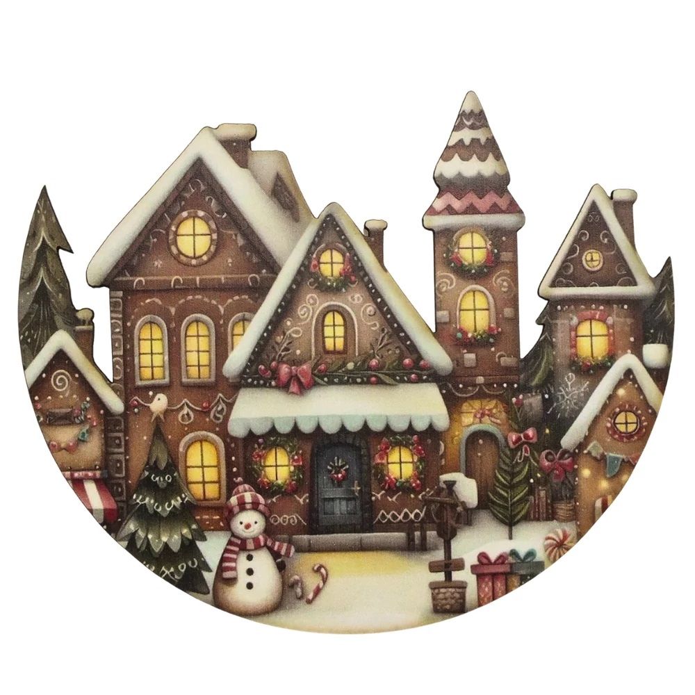 Nyomtatott dekorkarton - Félkoszorú közép 10x11,8cm Nyomtatott dekorkarton - Félkoszorú közép 10x11,8cm