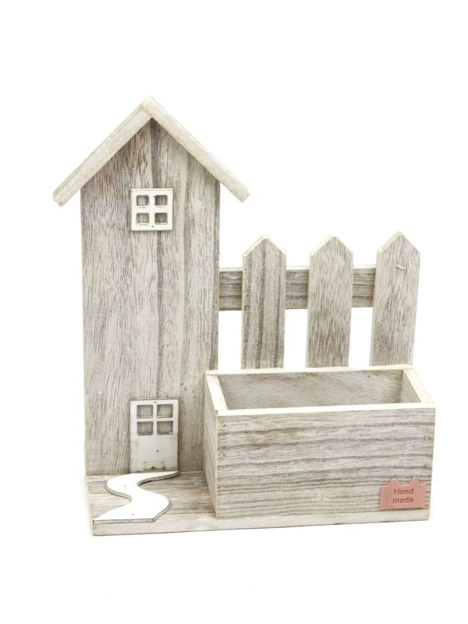 Kerítéses faház tartóval - 2 színben Kerítéses faház tartóval - 2 színben