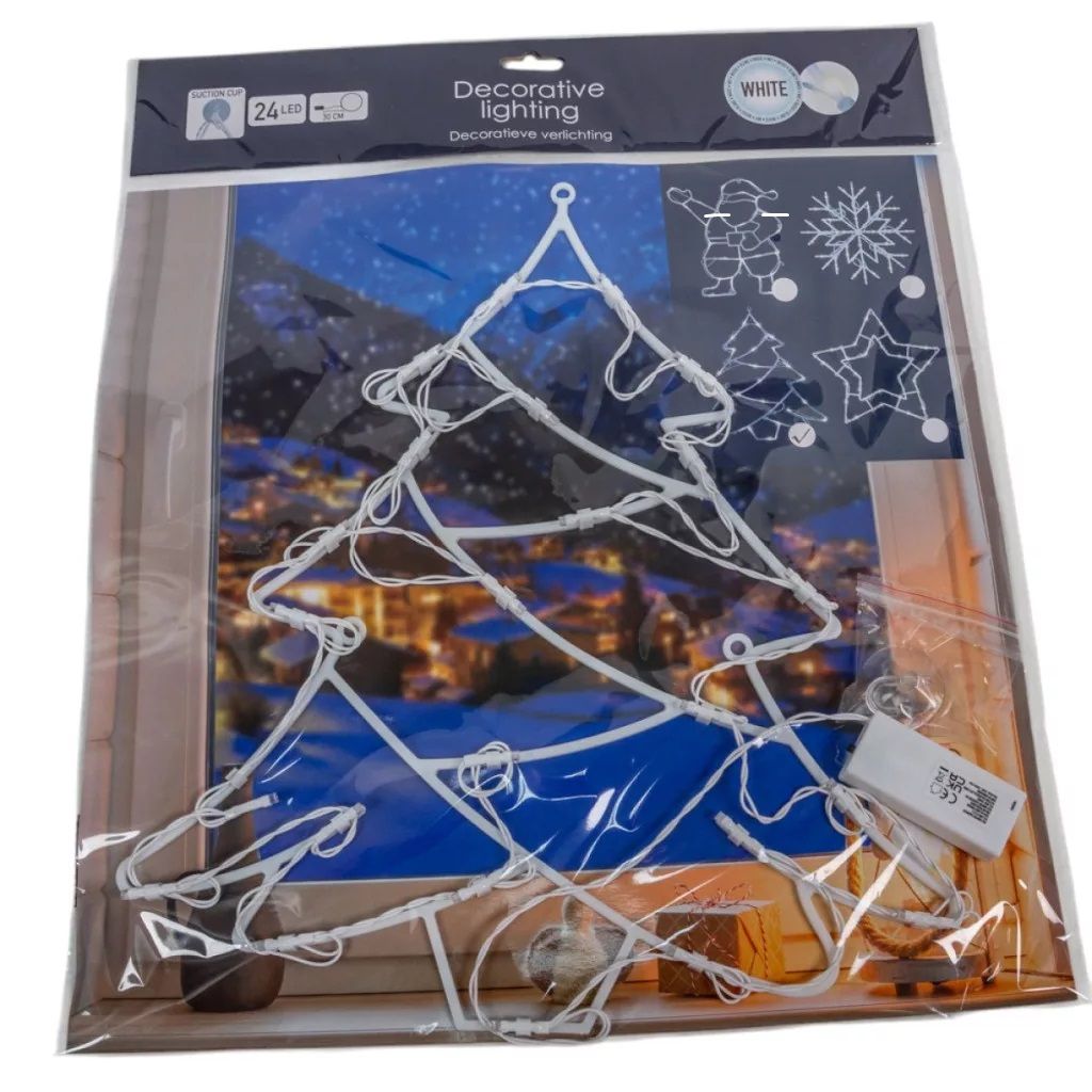 Karácsonyi figura sziluett LED-es elemes (elem nélkül) - Több mintásval Karácsonyi figura sziluett LED-es elemes (elem nélkül) - Több mintásval