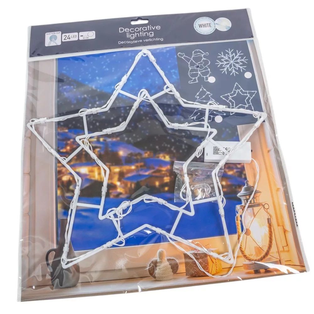 Karácsonyi figura sziluett LED-es elemes (elem nélkül) - Több mintásval Karácsonyi figura sziluett LED-es elemes (elem nélkül) - Több mintásval