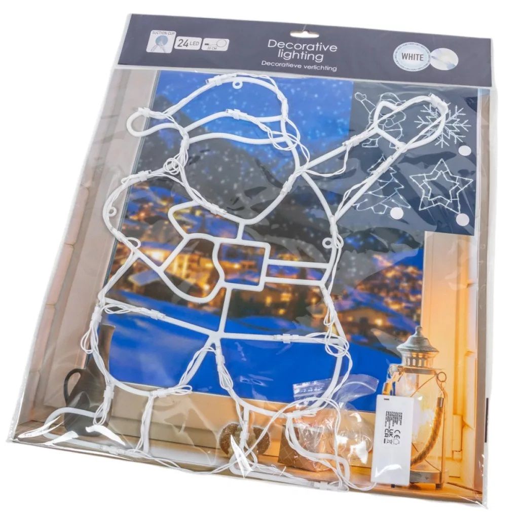Karácsonyi figura sziluett LED-es elemes (elem nélkül) - Több mintásval Karácsonyi figura sziluett LED-es elemes (elem nélkül) - Több mintásval