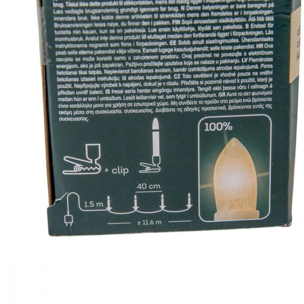 Retro Gyertya fényfüzér - Több méretben Retro Gyertya fényfüzér - Több méretben