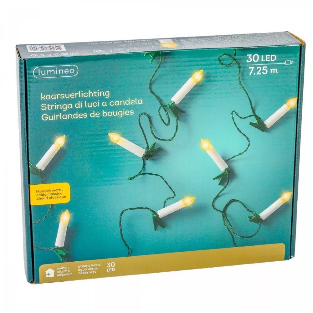 Retro Gyertya fényfüzér - Több méretben Retro Gyertya fényfüzér - Több méretben