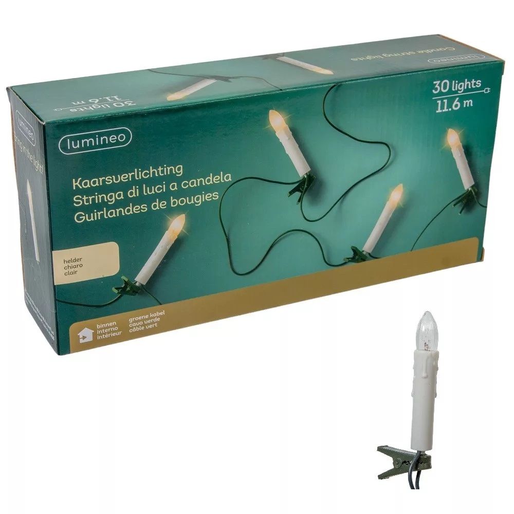 Retro Gyertya fényfüzér - Több méretben Retro Gyertya fényfüzér - Több méretben