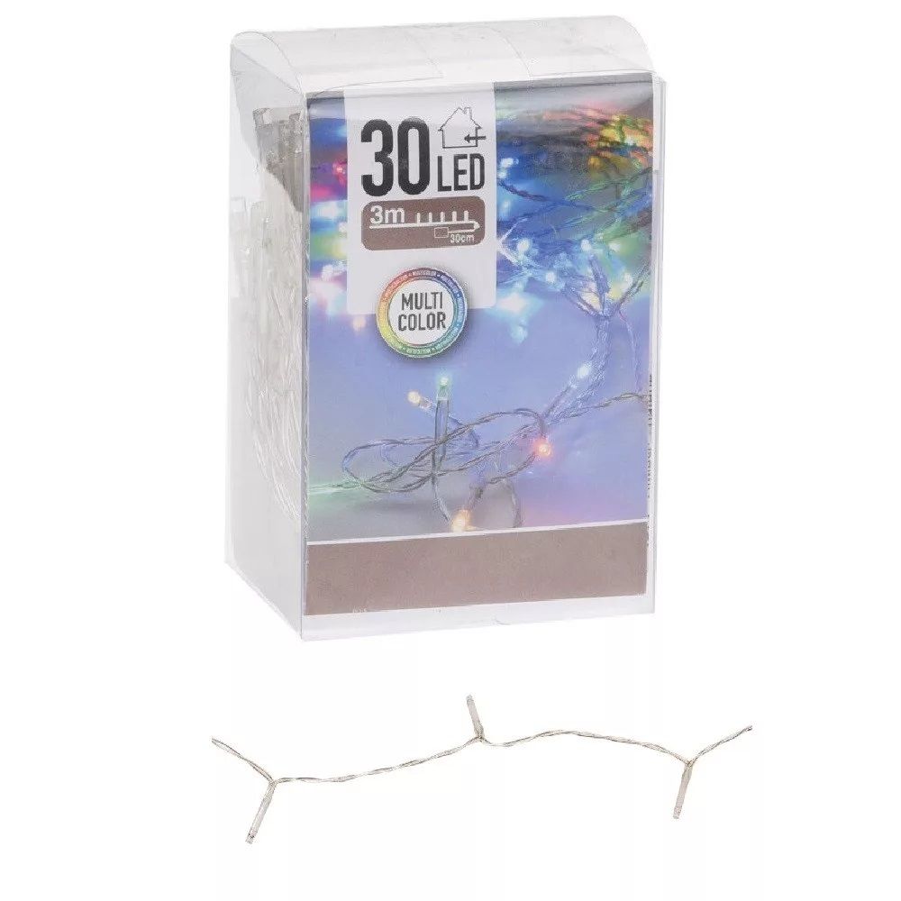 Fényfüzér 30 LED-es elemes 300cm- Több színben és és változatban Fényfüzér 30 LED-es elemes 300cm- Több színben és és változatban