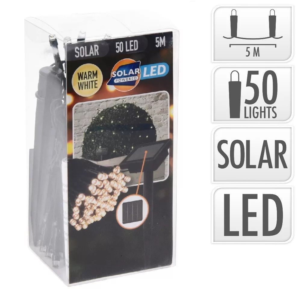 Napelemes fényfüzér LED-es - Több méretben Napelemes fényfüzér LED-es - Több méretben