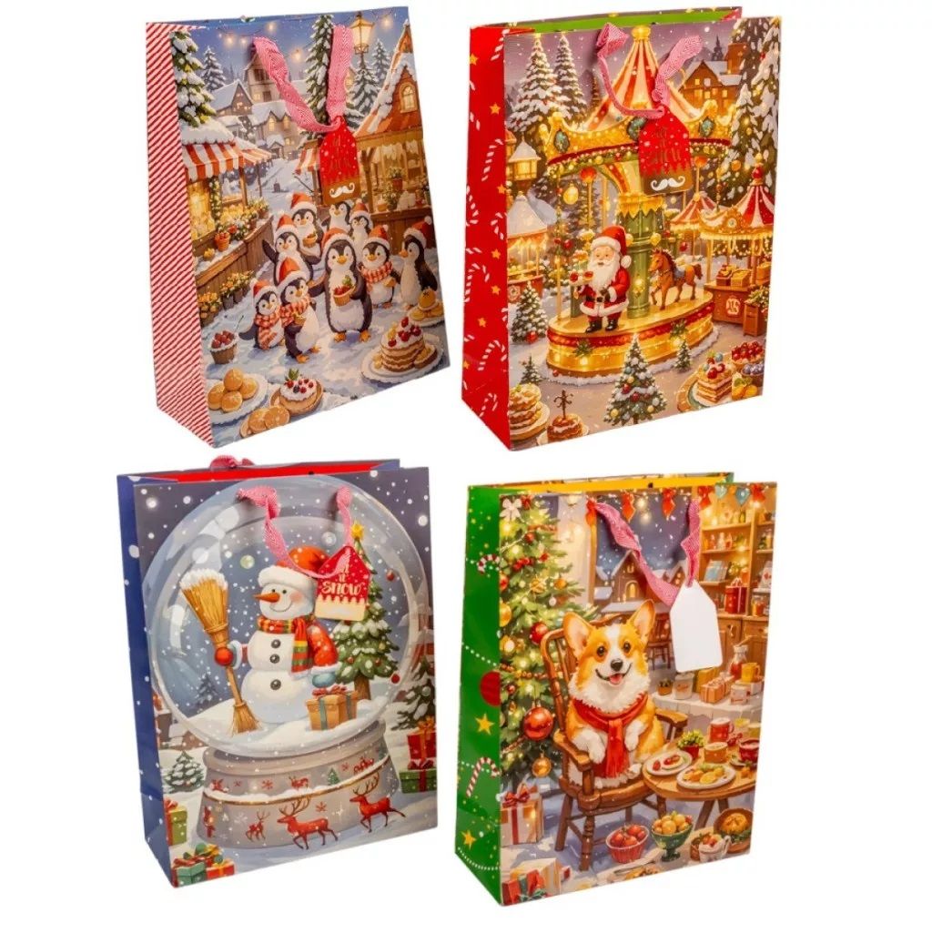 Ajándék tasak kari mintával - Több méretben Ajándék tasak kari mintával - Több méretben