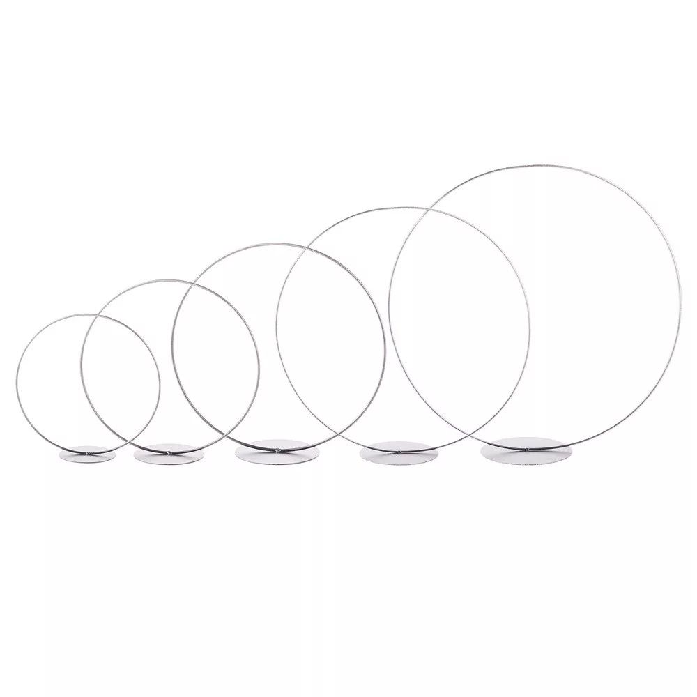 Fém karika talpas D20-25-30-35-40cm 5db-os - 3 színben Fém karika talpas D20-25-30-35-40cm 5db-os - 3 színben