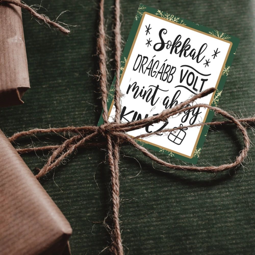 Matrica - Ajándékcsomagra matrica humoros 15db / lap