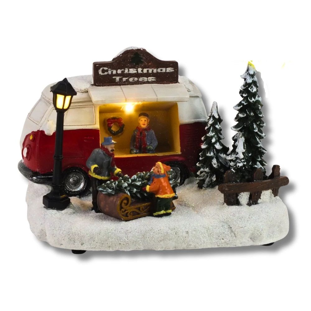 Havas karácsonyfa árus jelenet Havas karácsonyfa árus jelenet