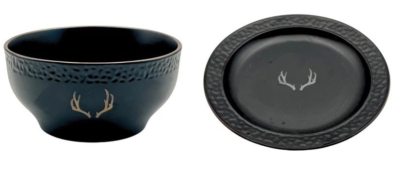 Karácsonyi fekete-arany agancsos témájú étkészlet - Több féle Karácsonyi fekete-arany agancsos témájú étkészlet - Több féle