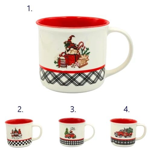 Karácsonyi mintás bögre - 4 féle