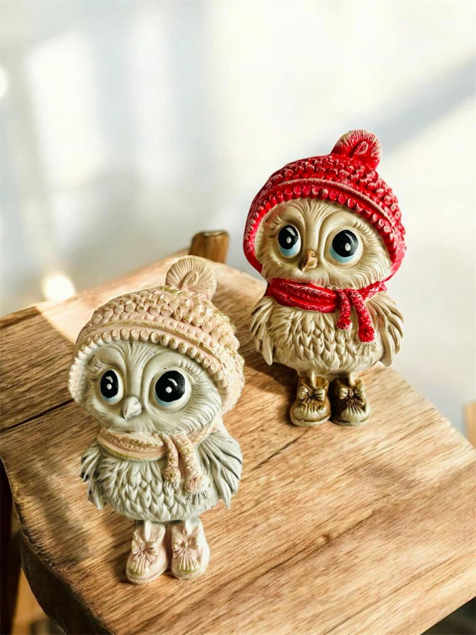 Gipsz lapos sapkás bagoly - 2 színben Gipsz lapos sapkás bagoly - 2 színben