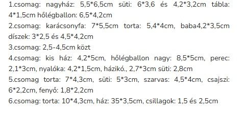 Gipsz lapos karácsonyi vegyes süti dísz szettek - 2 színben Gipsz lapos karácsonyi vegyes süti dísz szettek - 2 színben