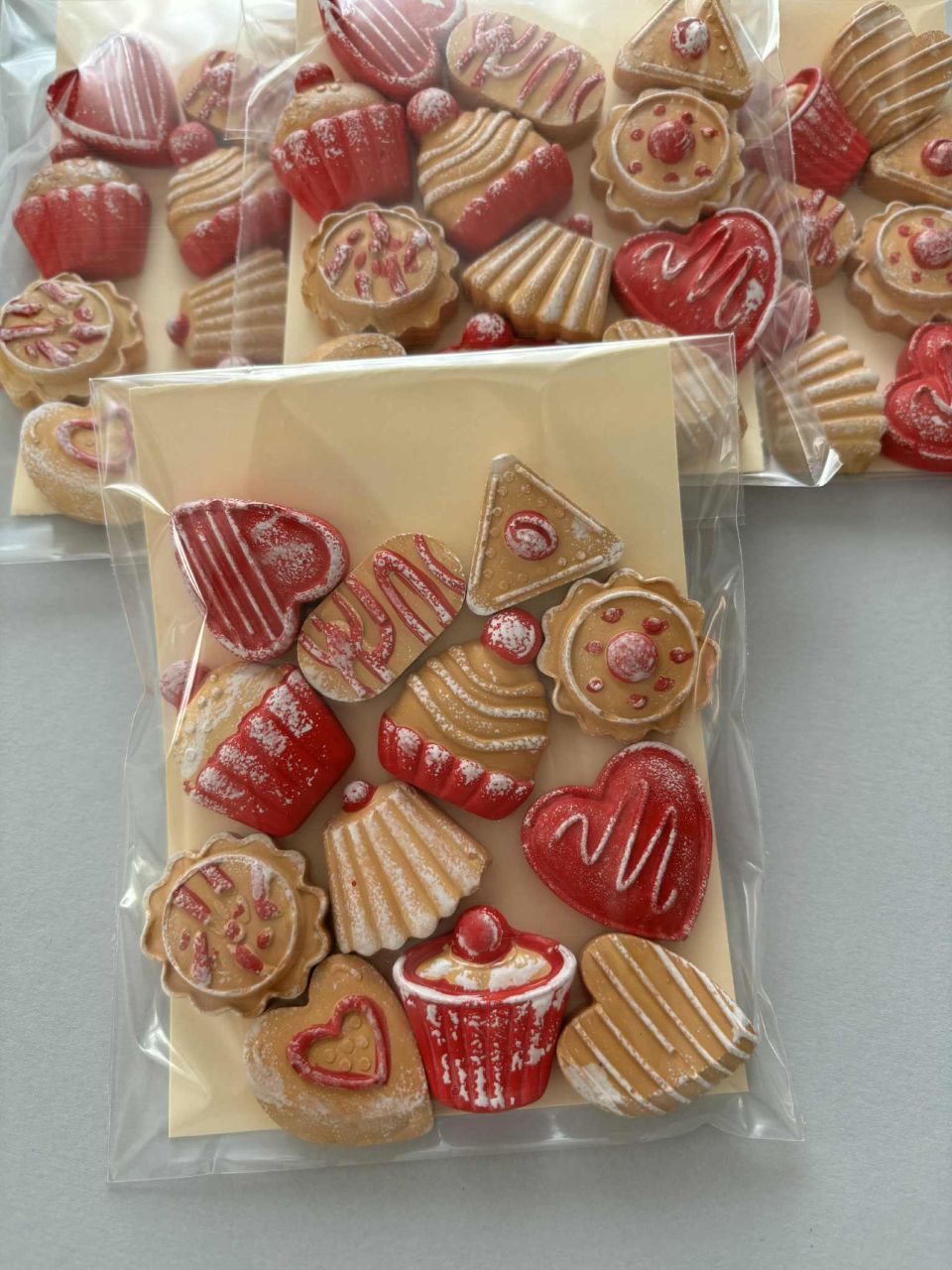 Gipsz lapos karácsonyi süti csomag 12 db / szett Gipsz lapos karácsonyi süti csomag 12 db / szett