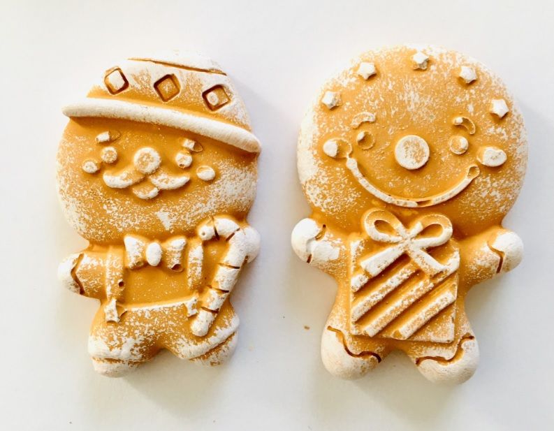 Gipsz lapos karácsonyi mézeskalács emberke - Több féle Gipsz lapos karácsonyi mézeskalács emberke - Több féle