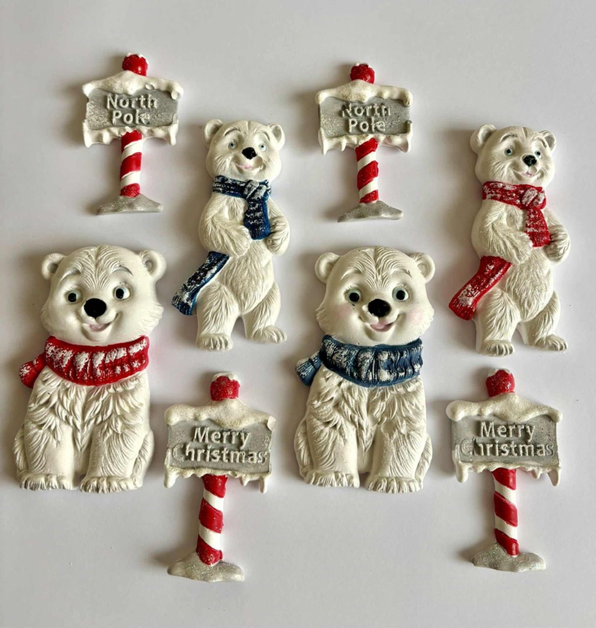 Gipsz 3D-s jegesmedve szett- 2 színben Gipsz 3D-s jegesmedve szett- 2 színben