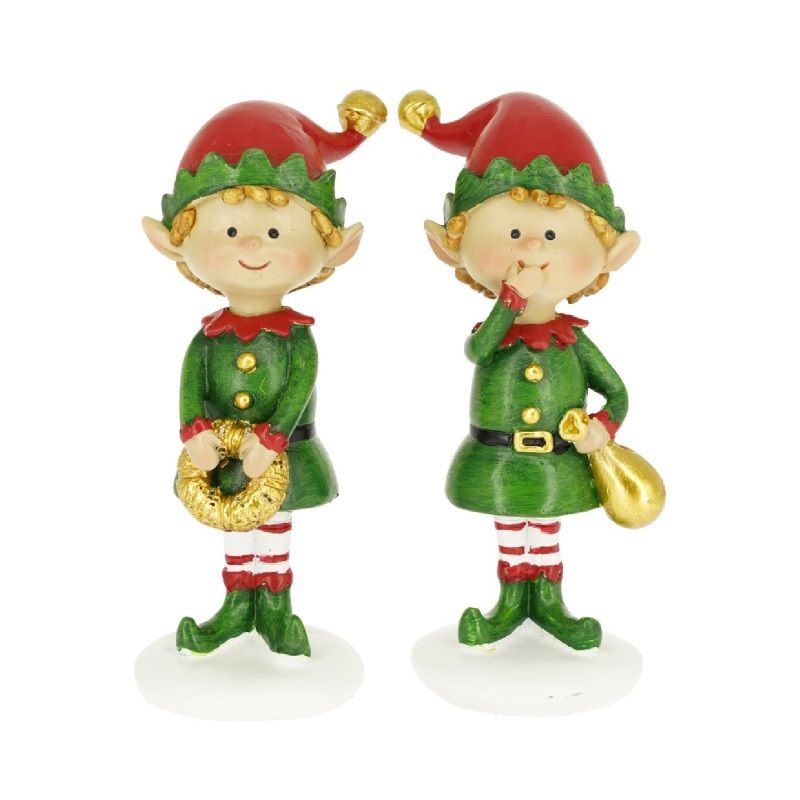 Manó koszorúval, csomaggal álló 4 x 10 cm - 4 féle