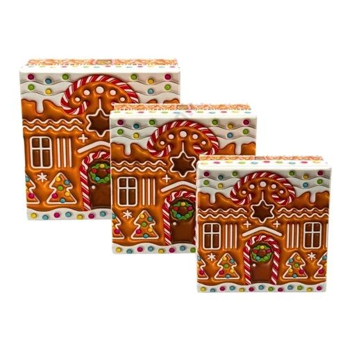 Papírdoboz karácsonyi 3 db / szett - 2 féle