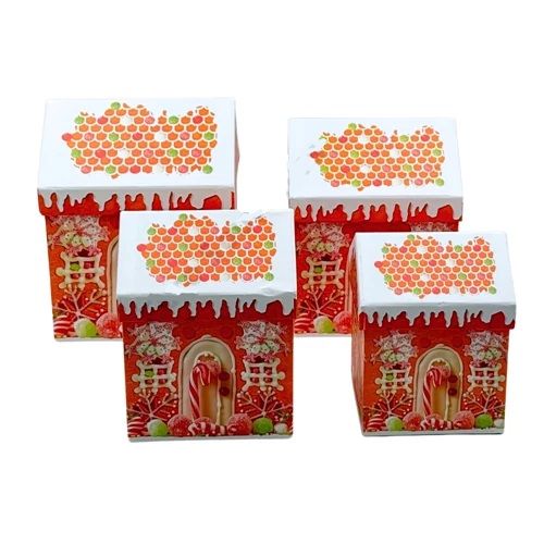 Papírdoboz karácsonyi 4 db / szett