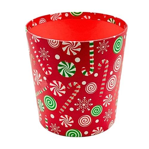 Papírdoboz kaspó karácsonyi 15x18x18 cm - 2 színben