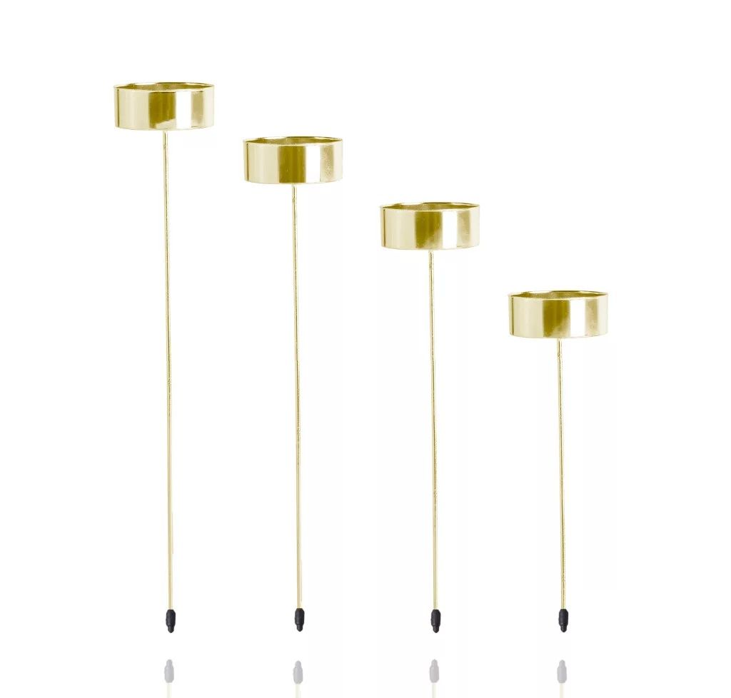 Mécsestartó pálcán lépcsőzetes 4 db / csomag - 3 színben