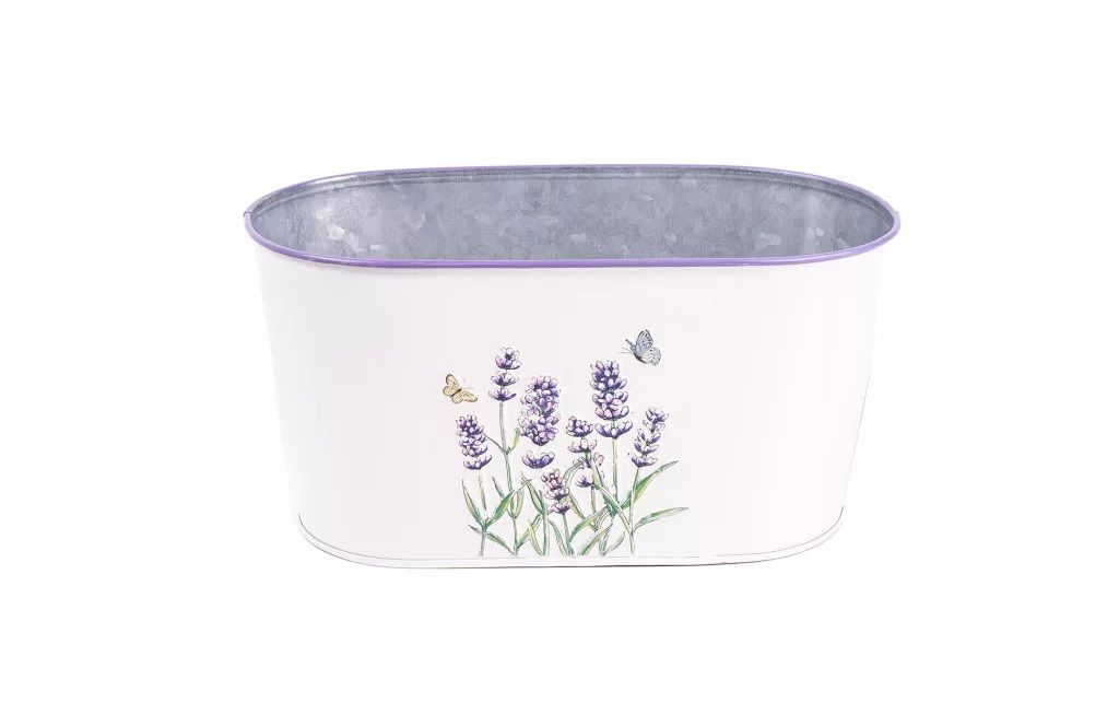 Bádog kaspó ovál - Több mintával