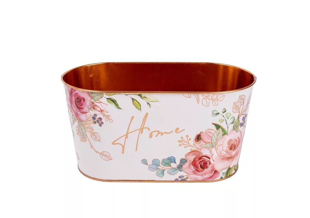 Bádog kaspó ovál - Több mintával