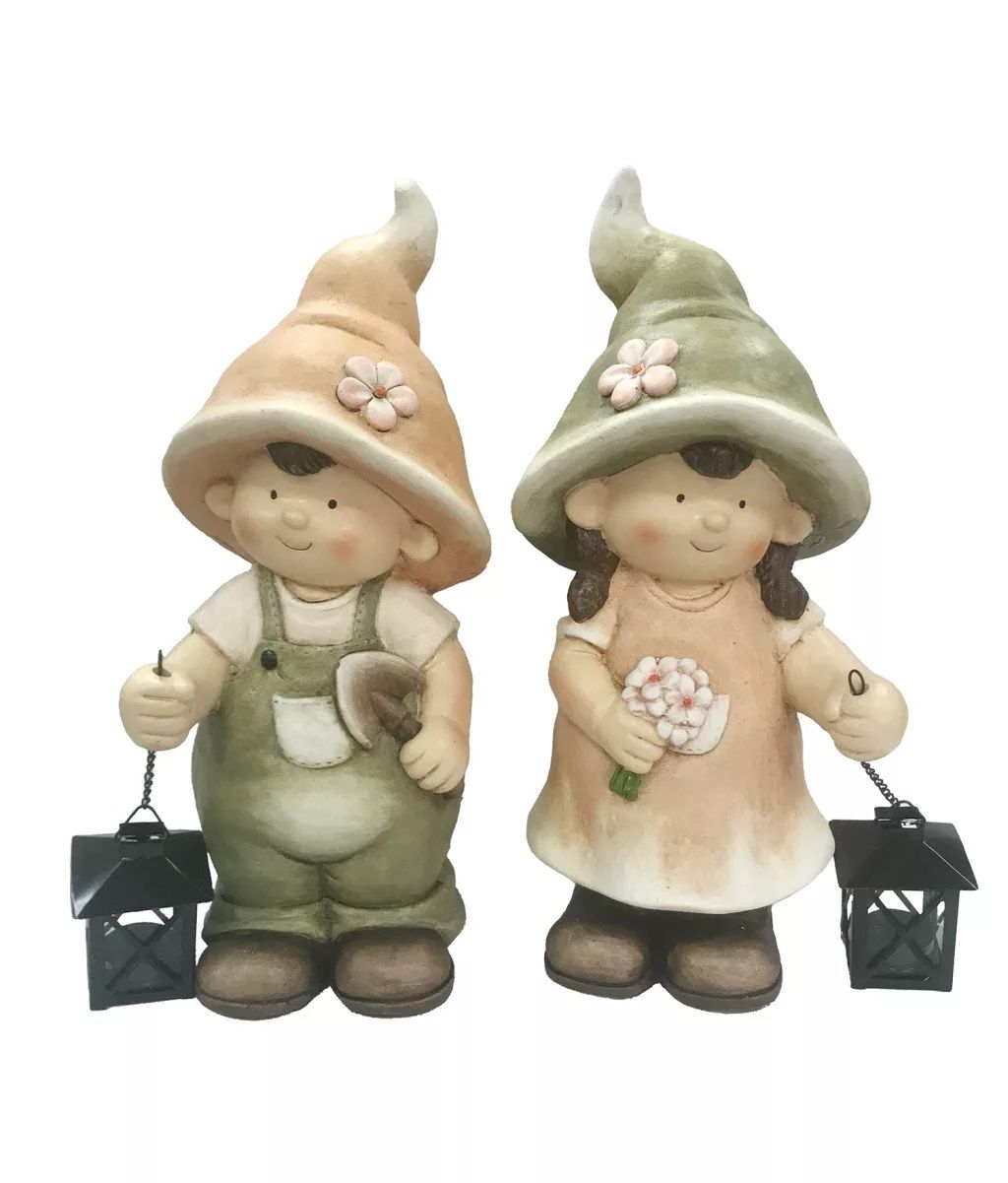 Kültéri gyerek figura lámpással - 2 féle Kültéri gyerek figura lámpással - 2 féle