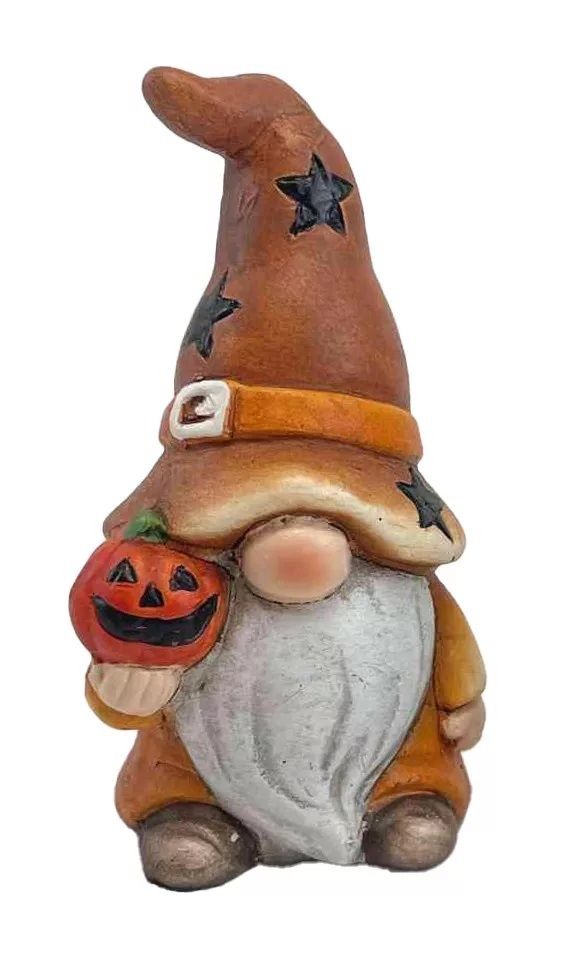 Kerámia Halloween manó kalapban tökkel Kerámia Halloween manó kalapban tökkel