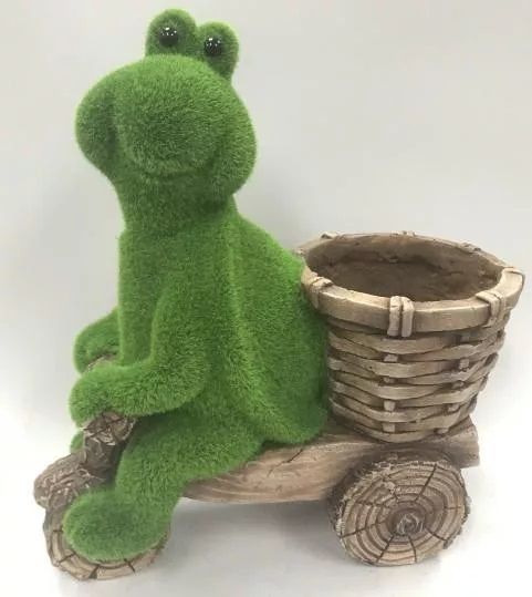 Kültéri biciklis teknősbéka kaspó 37 cm Kültéri biciklis teknősbéka kaspó 37 cm