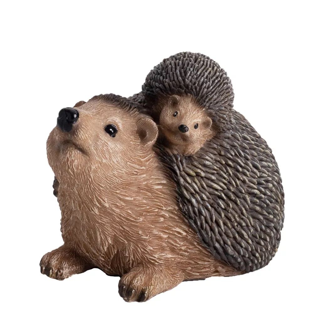 Polirezin süni kicsinyével 9 x 6,5 cm Polirezin süni kicsinyével 9 x 6,5 cm