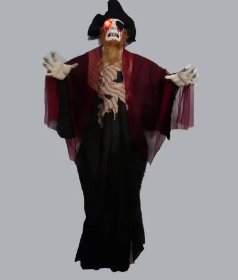 Halloween kalóz függő dekor hanggal és világítással Halloween kalóz függő dekor hanggal és világítással