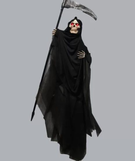 Halloween kaszás függő dekor hanggal és világítással Halloween kaszás függő dekor hanggal és világítással