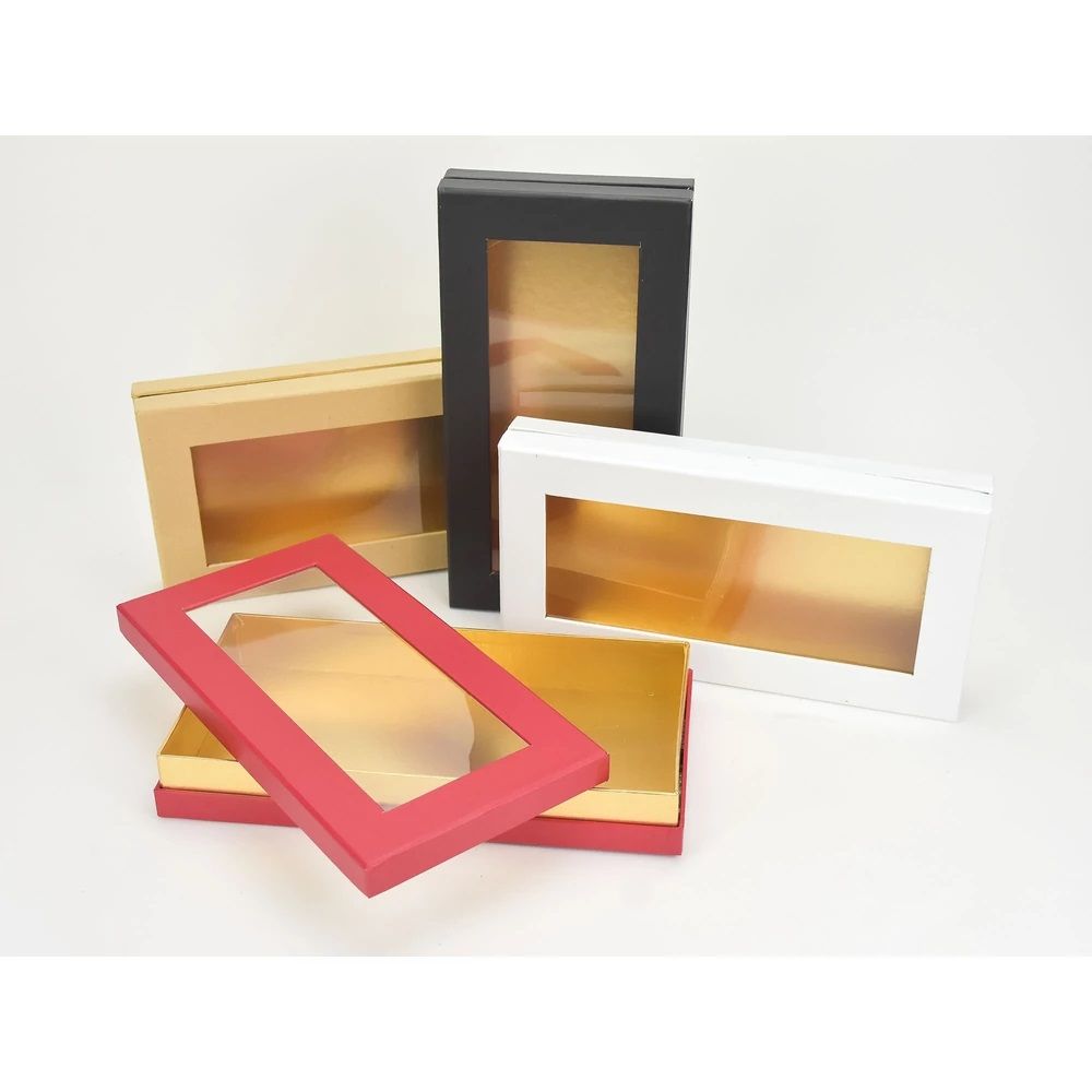 Lapos tégla papírdoboz arany belsővel - 3 színben Lapos tégla papírdoboz arany belsővel - 3 színben