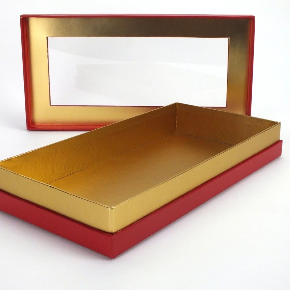 Lapos tégla papírdoboz arany belsővel - 3 színben Lapos tégla papírdoboz arany belsővel - 3 színben