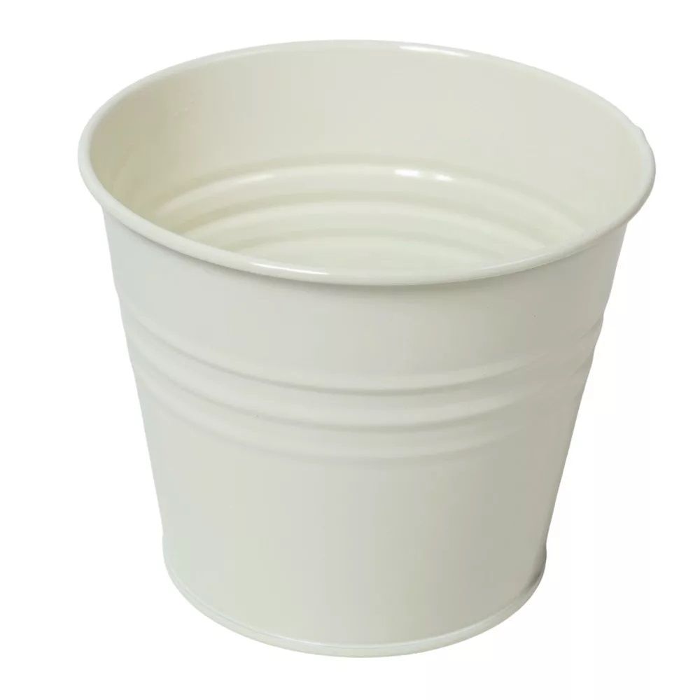 Kaspó fém fényes D13cm M10,5cm - 5 színben Kaspó fém fényes D13cm M10,5cm - 5 színben