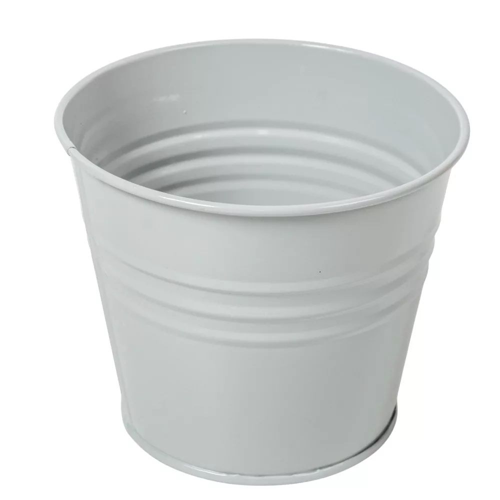 Kaspó fém fényes D13cm M10,5cm - 5 színben Kaspó fém fényes D13cm M10,5cm - 5 színben