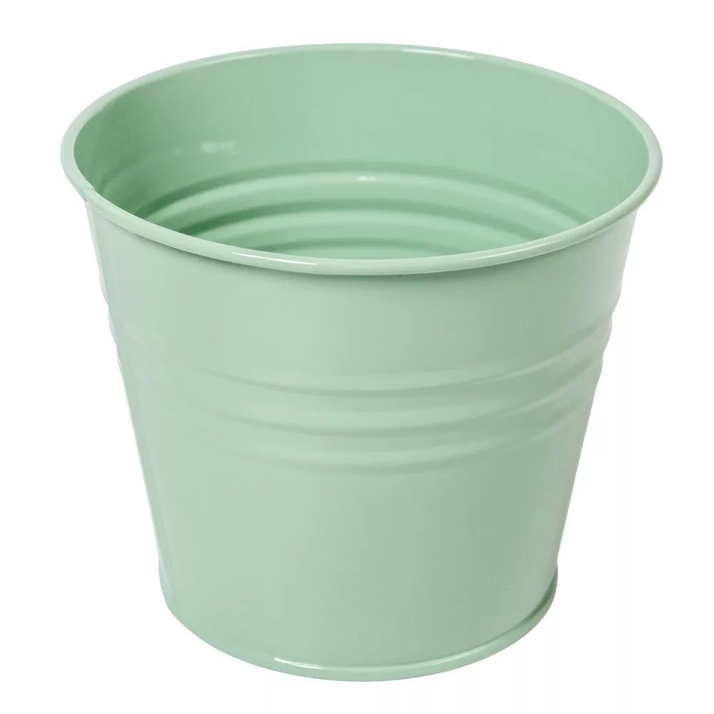 Kaspó fém fényes D13cm M10,5cm - 5 színben Kaspó fém fényes D13cm M10,5cm - 5 színben