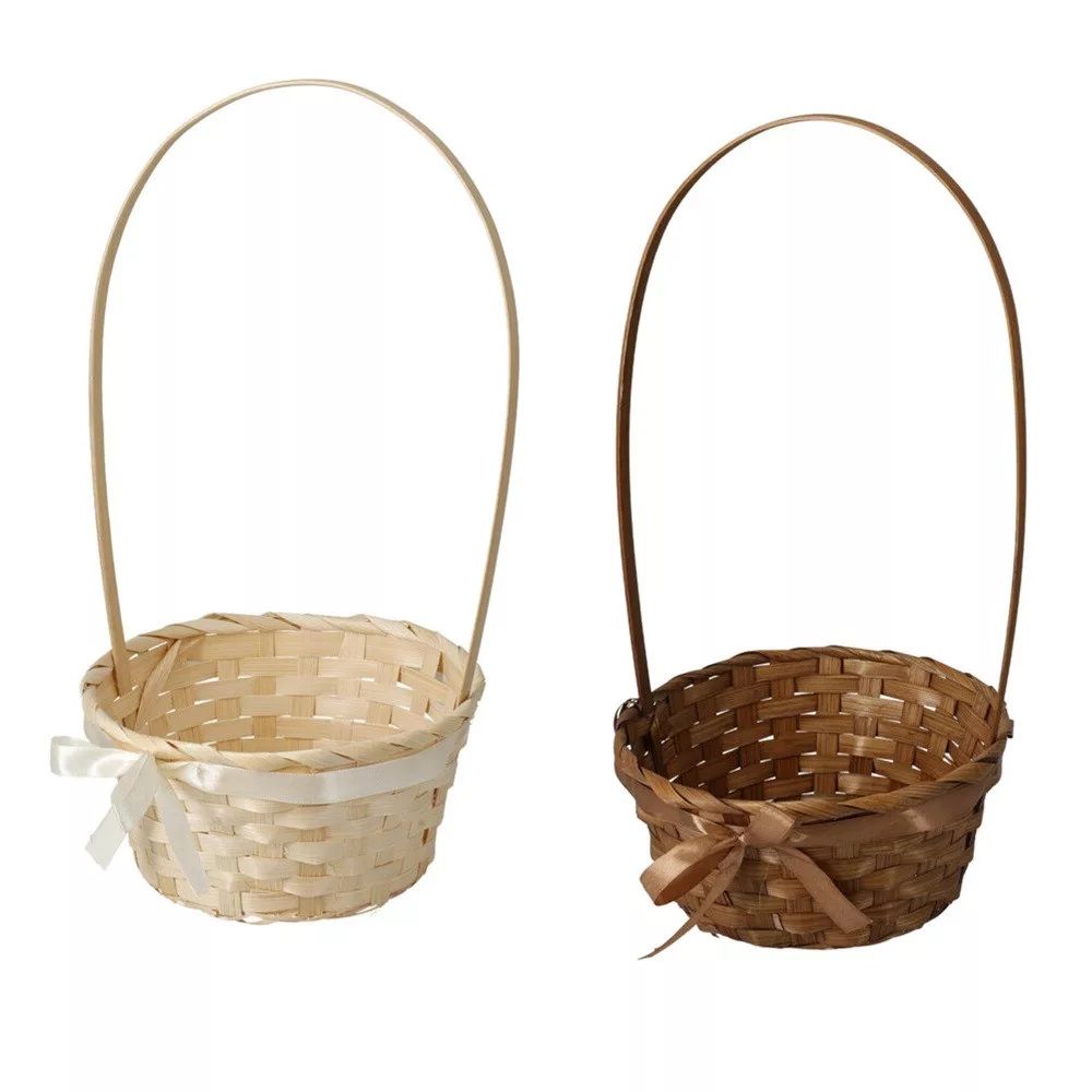 Füles kosár masival D20cm M36cm - 2 színben