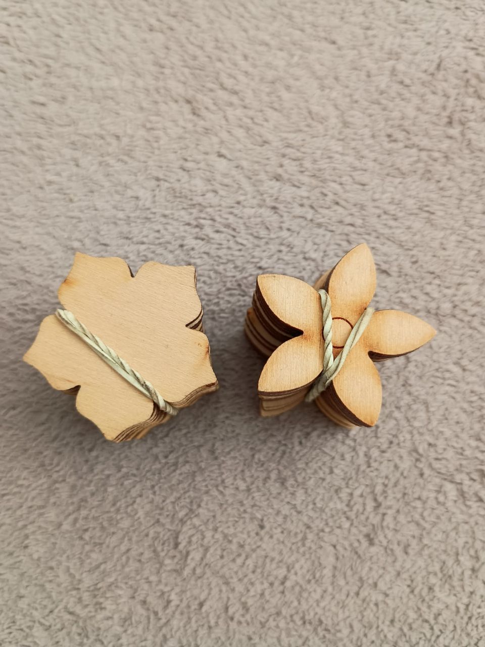 Fa virág díszek 20 db