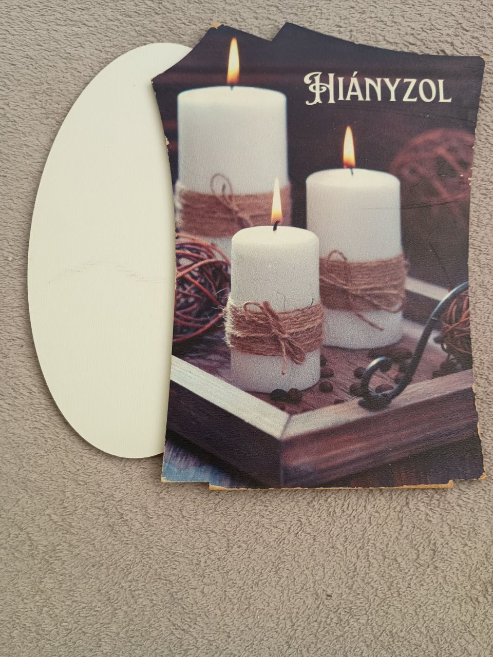 Fa talpas kegyeleti dísz - Hiányzol