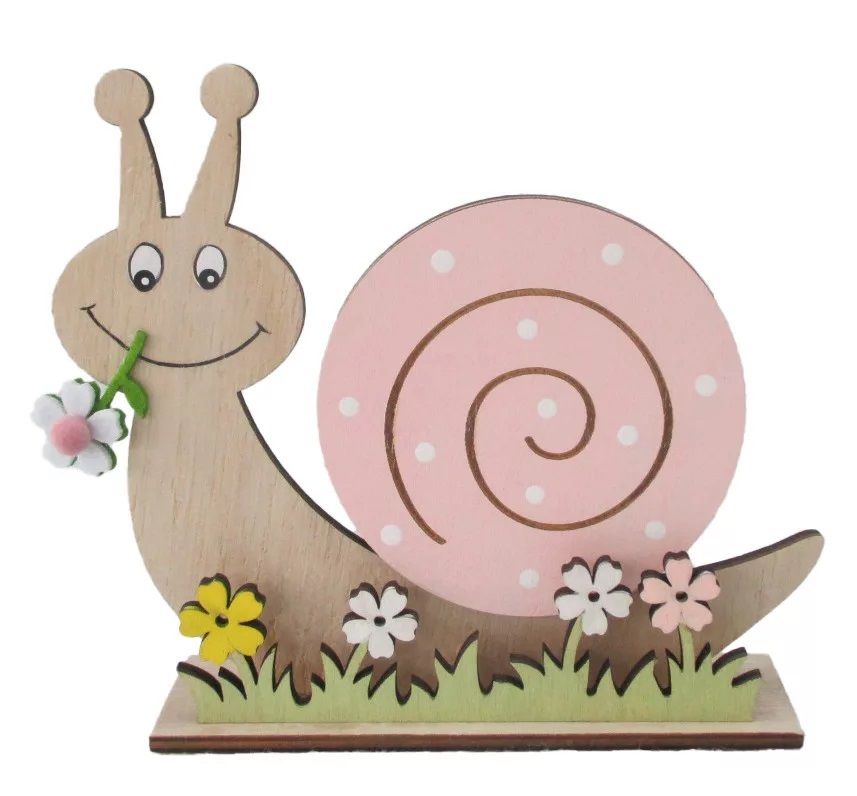 Fa csiga virággal 19 x 16 cm