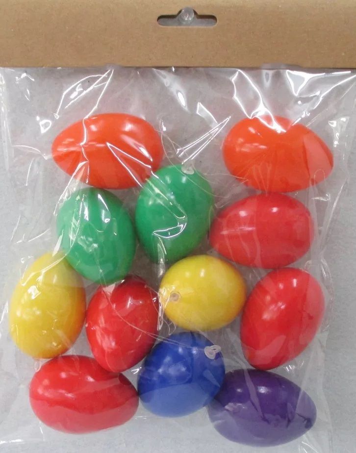 12 db- os fényes műanyag tojás 