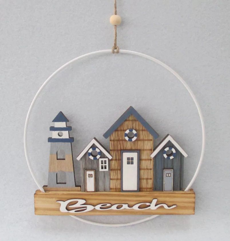 Fa kopogtató tengeri házak 20 cm